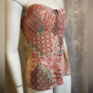 EUC American Rag cie bustier peplum top.